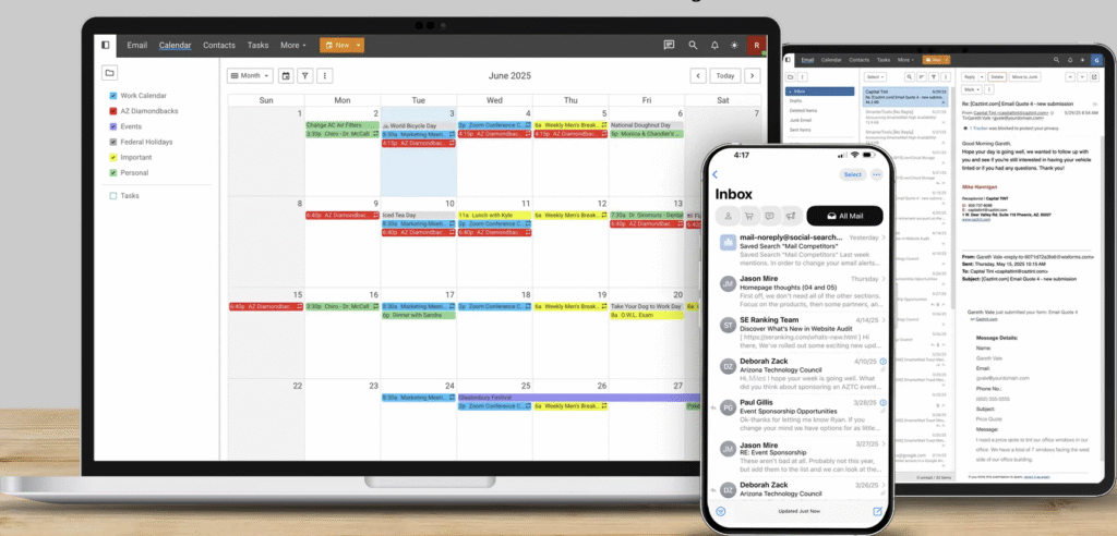 EnGuard Mail on Macbook, iPhone, and iPad